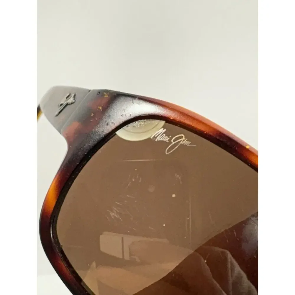 Maui Jim Free Dive Brown Tortoise Sunglasses with Soft MJ Case Made Italy READ**